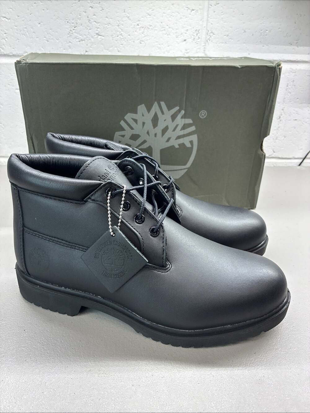 Timberland Waterproof Chukka HOMMES TBL BLACK Men’s Size 8 New With Box